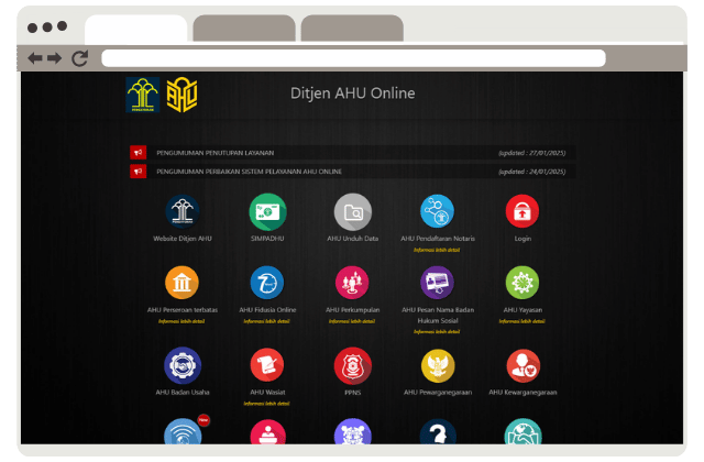 An image of the AHU go.id project.